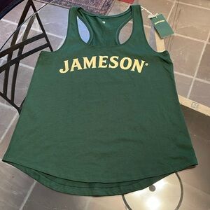 Jameson, M, 100% cotton, “taste responsibly” on back. NWT